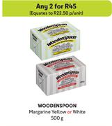 Wooden Spoon Margarine Yellow Or White-For Any 2 x 500g