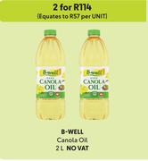 B-Well Canola Oil-For 2 x 2L