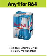 Red Bull Energy Drink Assorted-For 4 x 250ml