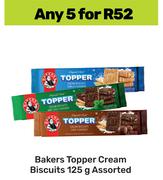 Bakers Topper Cream Biscuits Assorted-For Any 5 x 125g