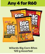 Willards Big Corn Bites Assorted-For Any 4 x 120g