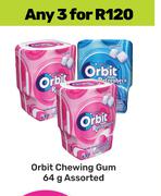 Orbit Chewing Gum Assorted-For Any 3 x 64g