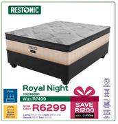 Restonic Royal Night 152cm Queen Bed Set