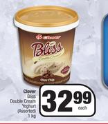Clover Bliss Double Cream Yoghurt (Assorted)-1Kg Each