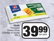 Clover Processed Cheese Slices Cheddar Or Gouda-360g Per Pack