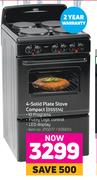Defy 4 Solid Plate Stove Compact DSS514