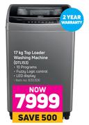 Defy 17Kg Top Loader Washing Machine DTL153