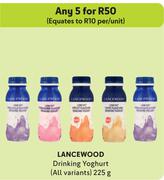 Lancewood Drinking Yoghurt (All Variants)-For Any 5 x 225g