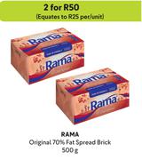 Rama Original 70% Fat Spread Brick-For 2 x 500g