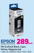 Epson 103 Ecoo Tank Black, Cyan, Yellow, Magenta Unk-Each