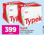 Typek A4 White Copy Paper Box 5 x 500 Sheets-Per Box