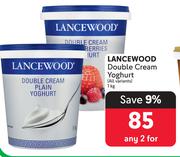 Lancewood Double Cream Yoghurt (All Variants)-For Any 2 x 1kg