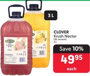 Clover Krush Nectar (All Variants)-3Ltr Each