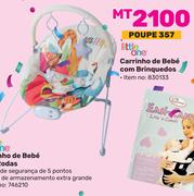 Little One Carrinho de Bebe com Brinquedos