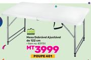 Camp Master Mesa Dobravel Ajustavel de 122cm 831751