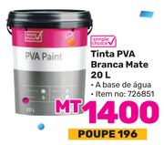 Simple Choice Tinta PVA Branca Mate-20Ltr