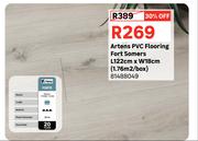 Artens PVC flooring Fort Somers L122cm x W18cm (1.76 Sqm/Box) 81488049