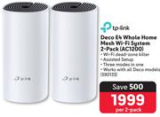 Tp-Link Deco E4 Whole Home Mesh Wi-Fi System 2-Pack AC1200-Per 2 Pack