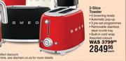 Smeg 2 Slice Toaster-Each