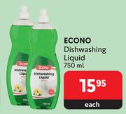 Econo Dishwashing Liquid-750ml Each