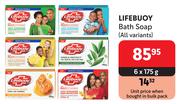 Lifebuoy Bath Soap (All Variants)-6 x 175g
