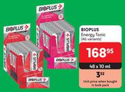 Bioplus Energy Tonic (All Variants)-48 x 10ml