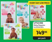 Little One Baby Nappies-44/52/60/66 Per Pack
