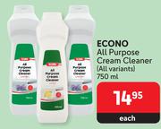 Econo All Purpose Cream Cleaner (All Variants)-750ml Each