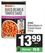 Spar Baked Beans In Tomato Sauce-410g Each