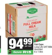Fair Cape Long Life UHT Milk Assorted 6 x 1Ltr-Per Case