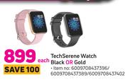 Tech Serene Watch Black Or Gold-Each