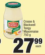 Crosse & Blackwell Tangy Mayonnaise-750g Each