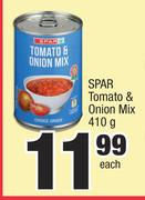 Spar Tomato & Onion Mix-410g Each