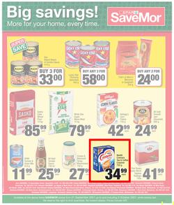 SPAR SAVEMOR EASTERN CAPE : We Are Here For You (21 September - 3 October 2021) Valid in Alexandria, Dordrecht, Hogsback, Idutywa, Willowvale, Mooiplaas, Richmond, page 4