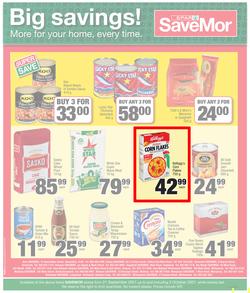 SPAR SAVEMOR EASTERN CAPE : We Are Here For You (21 September - 3 October 2021) Valid in Alexandria, Dordrecht, Hogsback, Idutywa, Willowvale, Mooiplaas, Richmond, page 4