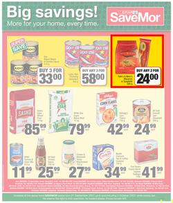 SPAR SAVEMOR EASTERN CAPE : We Are Here For You (21 September - 3 October 2021) Valid in Alexandria, Dordrecht, Hogsback, Idutywa, Willowvale, Mooiplaas, Richmond, page 4