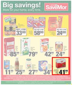 SPAR SAVEMOR EASTERN CAPE : We Are Here For You (21 September - 3 October 2021) Valid in Alexandria, Dordrecht, Hogsback, Idutywa, Willowvale, Mooiplaas, Richmond, page 4