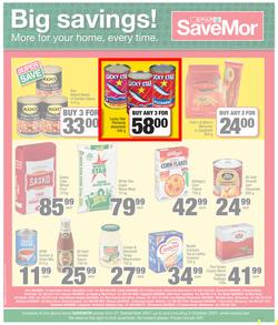 SPAR SAVEMOR EASTERN CAPE : We Are Here For You (21 September - 3 October 2021) Valid in Alexandria, Dordrecht, Hogsback, Idutywa, Willowvale, Mooiplaas, Richmond, page 4