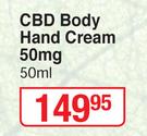 Rethink CBD Body Hand Cream 50mg-50ml