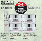 Nutri Women Dermaceutics Skin Therapy Day Or Night Cream-50ml Each