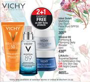 Vichy LifeActiv Supreme Normal To Combination Day Or Dry Skin Day Or Night Cream-50ml Each