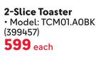 Kenwood 2 Slice Toaster TCM01.A0BK