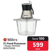 Milex 3Ltr Food Processor MFP003