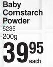 Purity Baby Cornstarch Powder- 200g