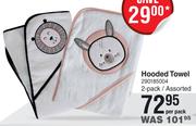 Snuggletime Hooded Towel 2-Pack/Assorted- Per Pack