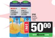 Spar Vanilla Custard-For 2 x 1L