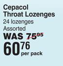 Cepacol Throat Lozenges Assorted- 24 Lozenges Per Pack