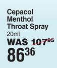 Cepacol Menthol Throat Spray-20ml