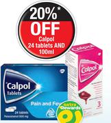 Calpol Pain & Fever-24 Tablets