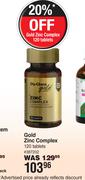 Gold Zinc Complex-120 Tablets